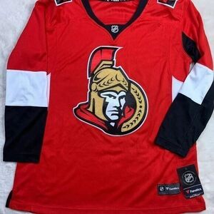 Fanatics Breakaway NHL Ottowa Senators Hockey Home Red Jersey Women Large NEW